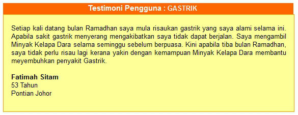 Gastrik Testimoni