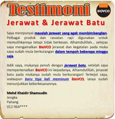 Rawatan dan Sihat Tanpa Ubat  BioVCO.com